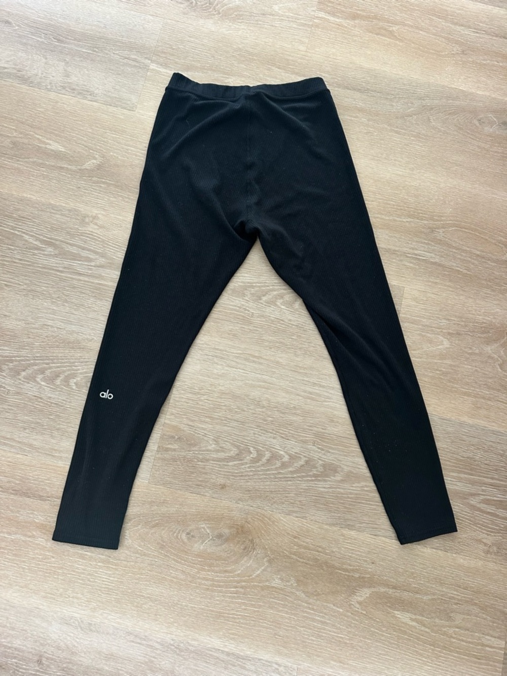 ALO Yoga Black Ribbed women’s  Leggings